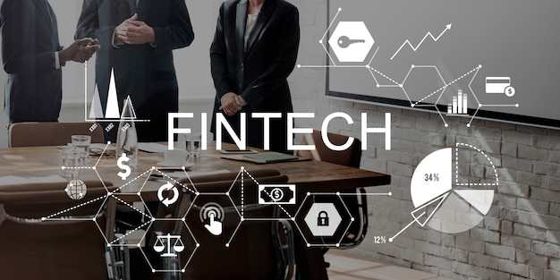 Free photo fintech investment financial internet technology concept