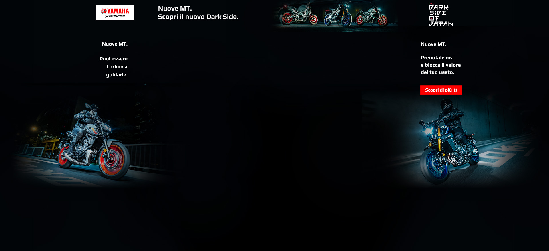 SKIN_Yamaha_Subito_black Yamaha Homepage Takeover Display Ad
