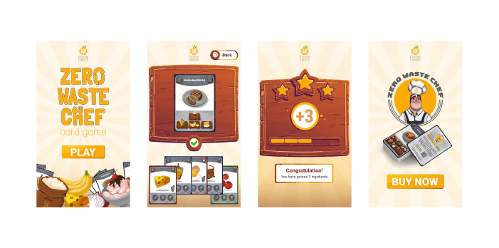 AGCS' Zero Waste Chef playable ad designed and built for Food Circle.