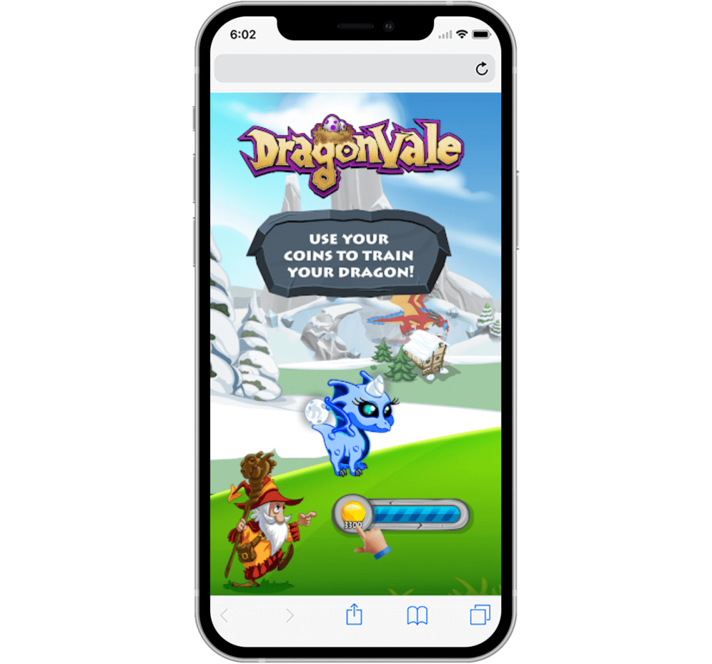 dragonvale@2x DragonVale Playable Ad on mobile device