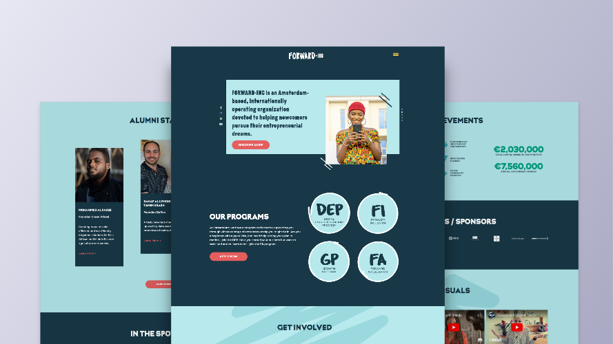 FI Redesigned website for Forward Inc developed by AGCS.
