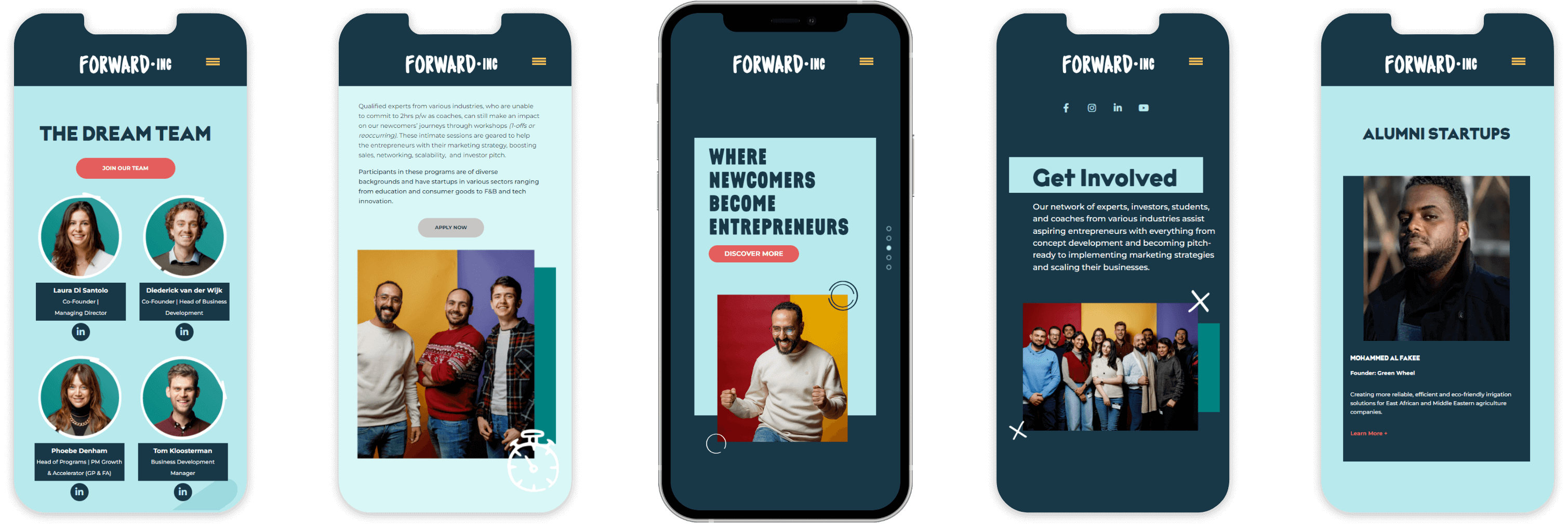 Forward Inc mobile website developed by AGCS