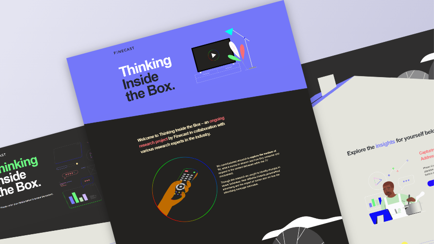 Finecast Interactive landing page for Finecast developed by AGCS.