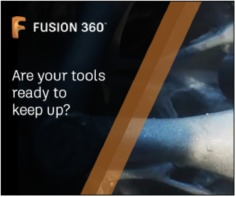Fusion 360 Example of a dynamic targeting ad with product feed created by AGCS
