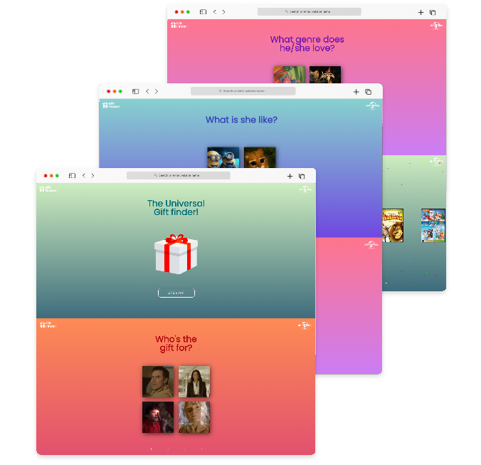 Universal Studios The Gift Game Microsite