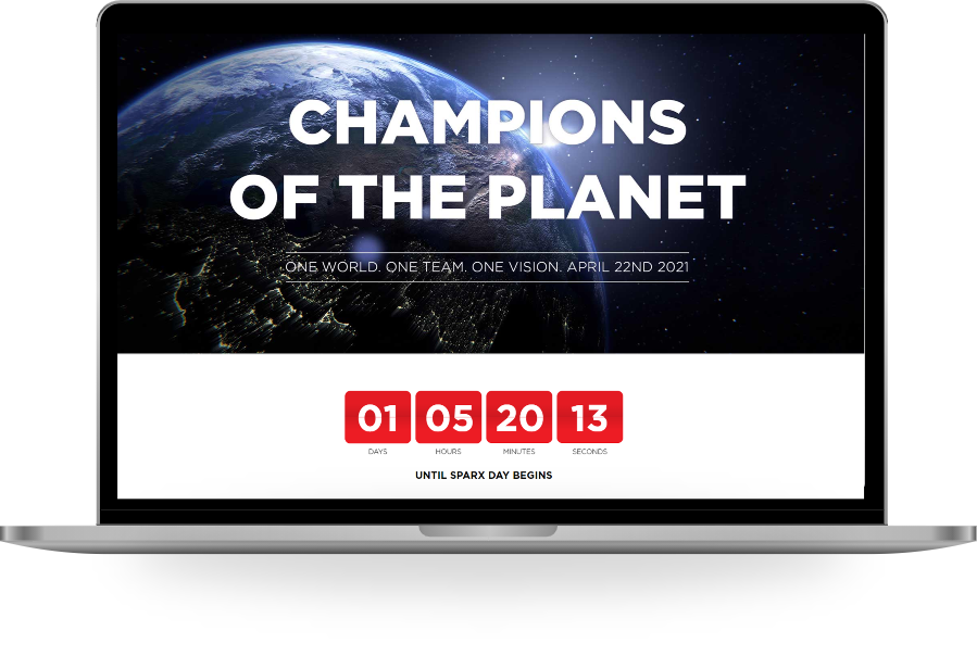Landing page with date feed Example of a landing page with a date feed created by AGCS