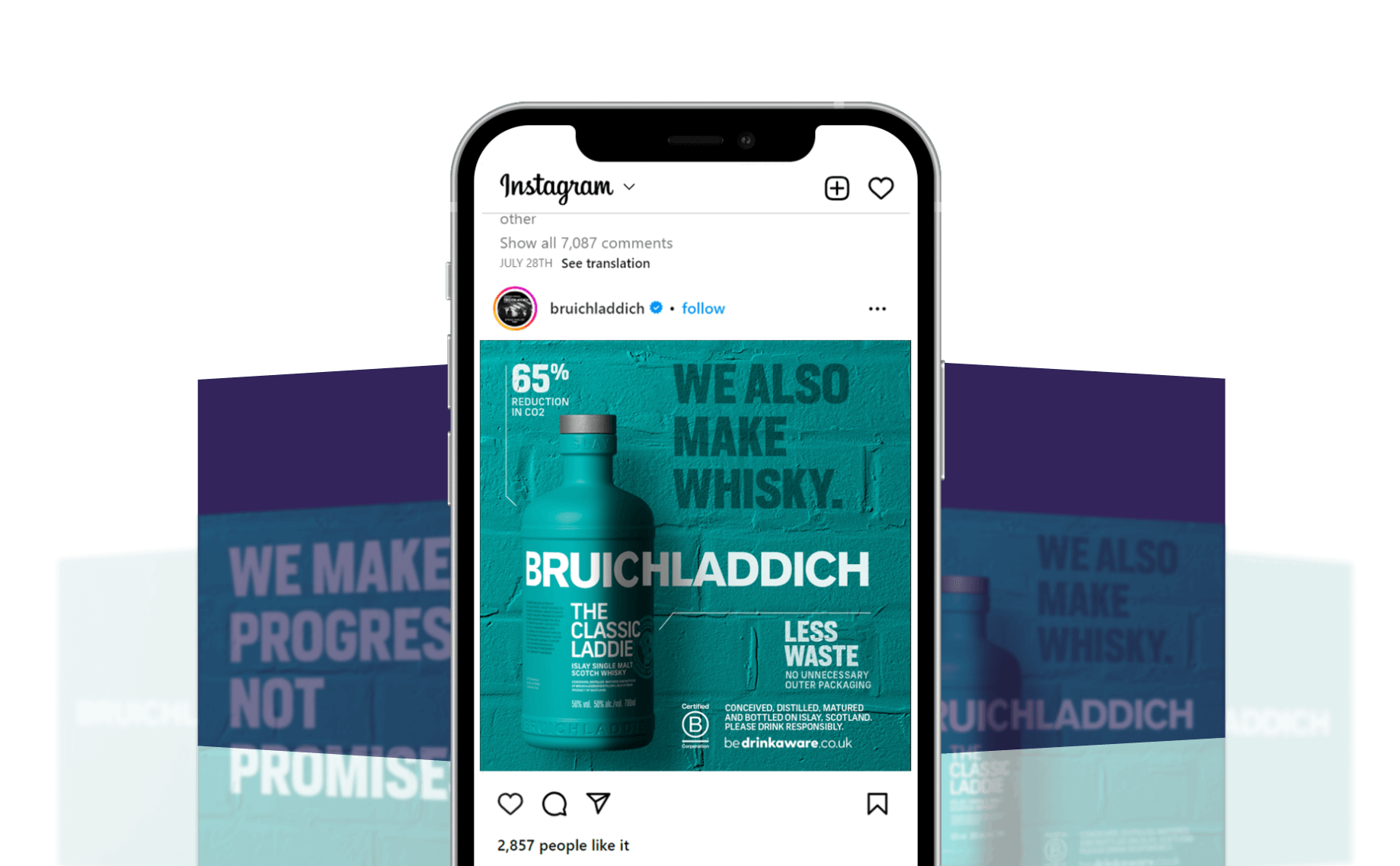social-media-video Bruichladdich Social Media Video ad in situ