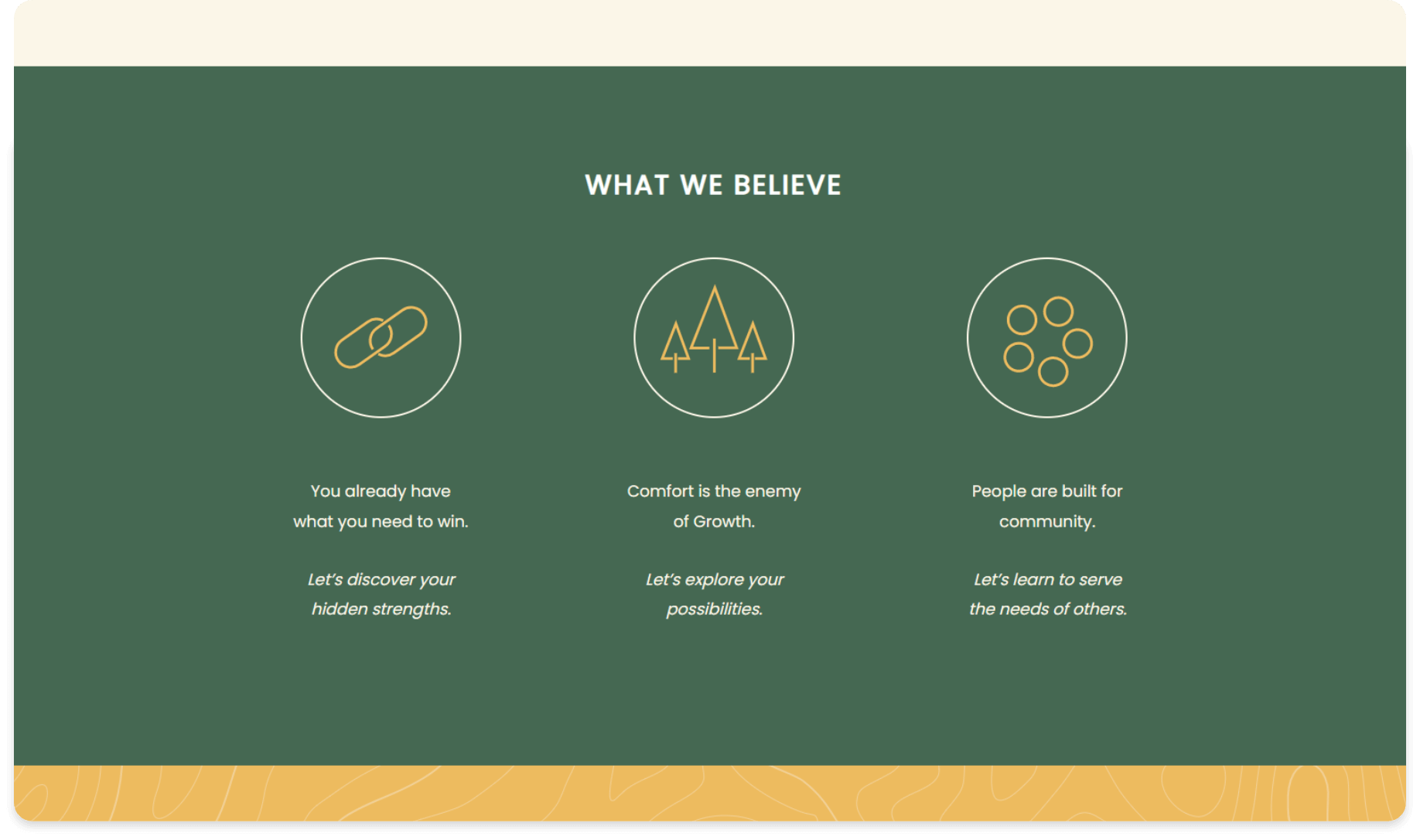 Design elements from the Outside Perspectives website developed by AGCS